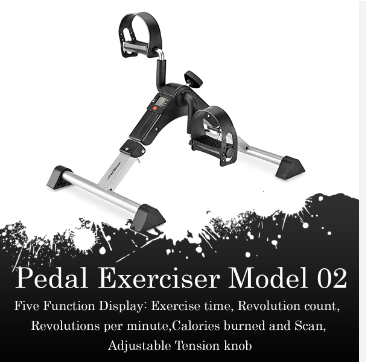 Pedal Exerciser Model 02 | Portable Foot Pedal Exerciser Cycle for Home Gym Fitness