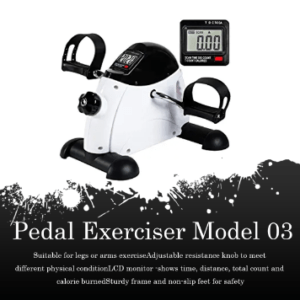 Pedal Exerciser Model 03 | Portable Foot Pedal Exerciser Cycle for Home Gym Fitness