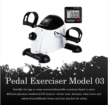 Pedal Exerciser Model 03 | Portable Foot Pedal Exerciser Cycle for Home Gym Fitness
